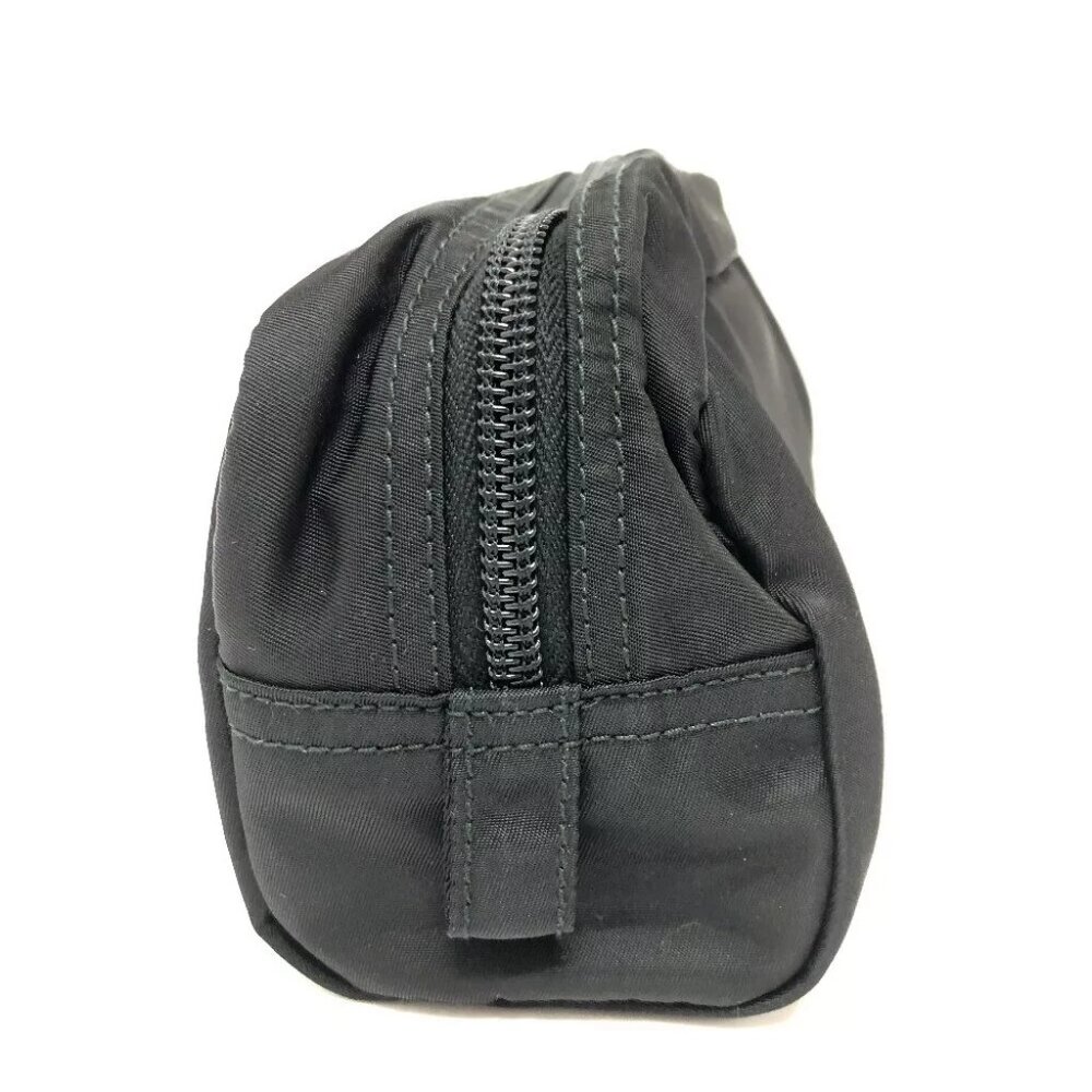PRADA Triangle logo Makeup pouch Cosmetics Pouch Nylon Black - Picture 4 of 8